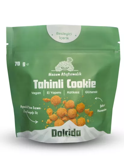 Şekersiz, Glütensiz, Vegan Tahinli Kurabiye